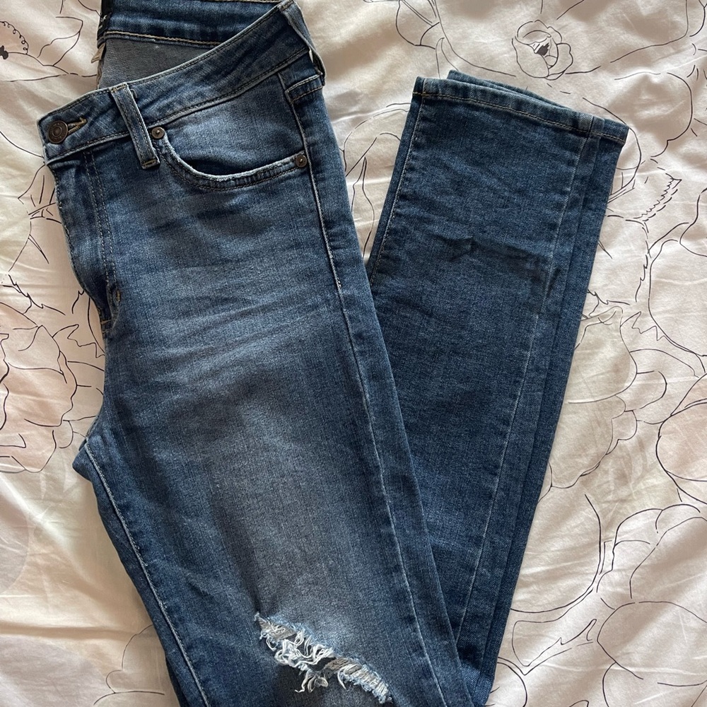 Just Black Dark Blue Skinny Jeans
